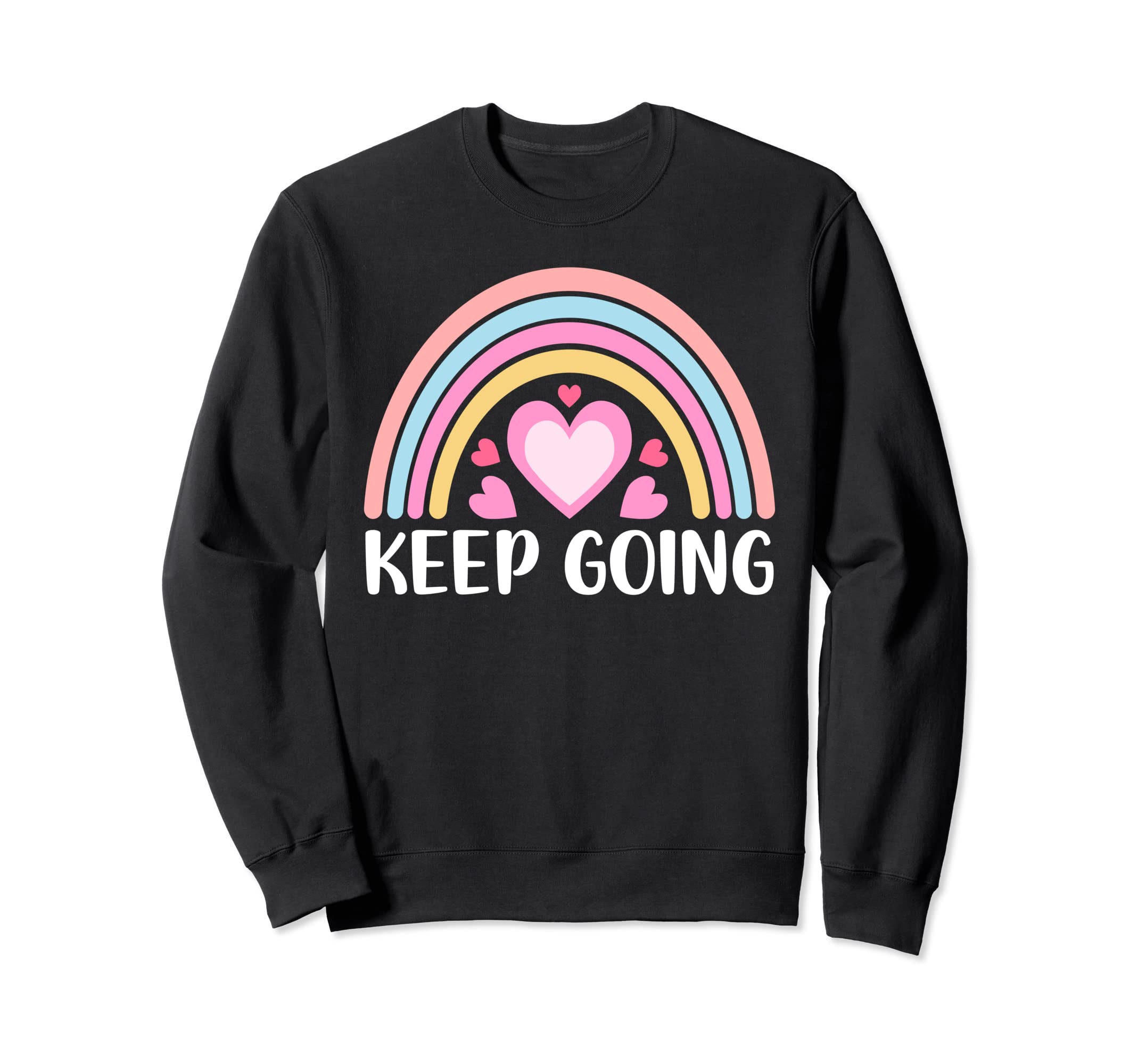 Boho Rainbow Positive Sayings Sweatshirt - Custom Art Print for Adults - T-Shirt, Sweatshirt, Hoodie