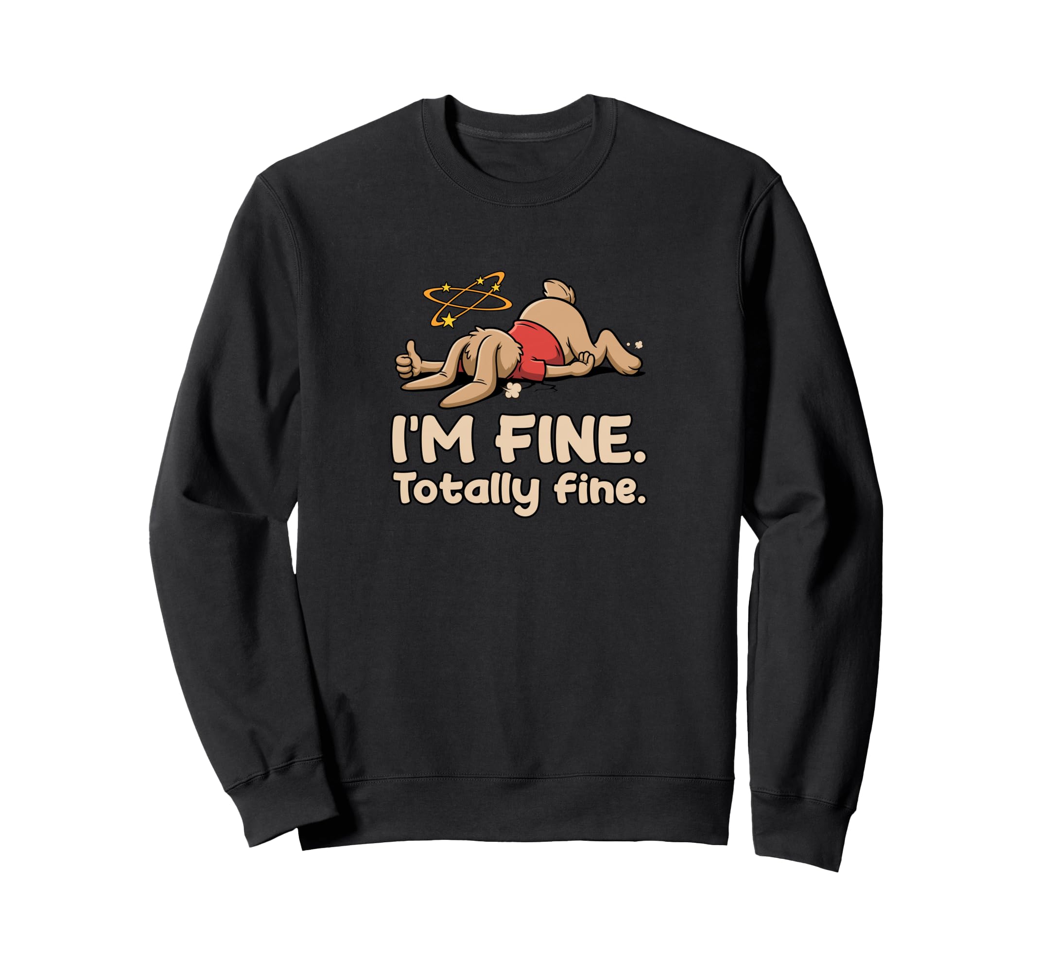 Exhausted Bunny Sarcastic Sweatshirt - Casual Everyday Wear for Adults - T-Shirt, Sweatshirt, Hoodie