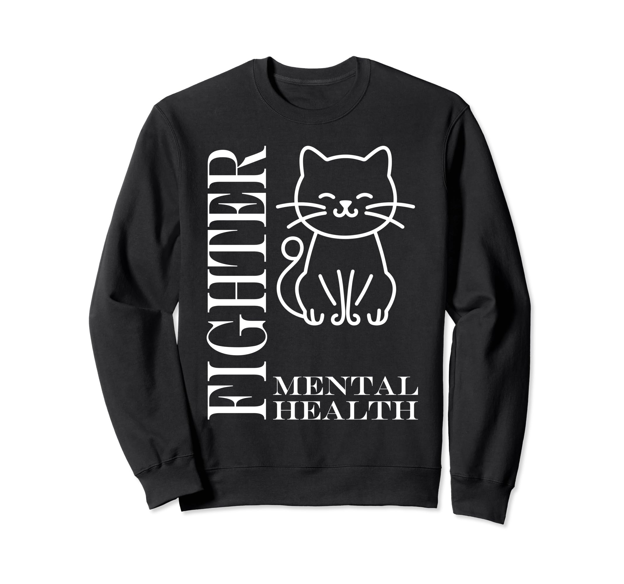 Warrior Brain Illness Animal Fighter Sweatshirt - Streetwear Style Unisex - T-Shirt, Sweatshirt, Hoodie