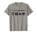 Im Simple Coffee Slippers Animals Books T-Shirt - Unique Graphic Unisex - T-Shirt, Sweatshirt, Hoodie
