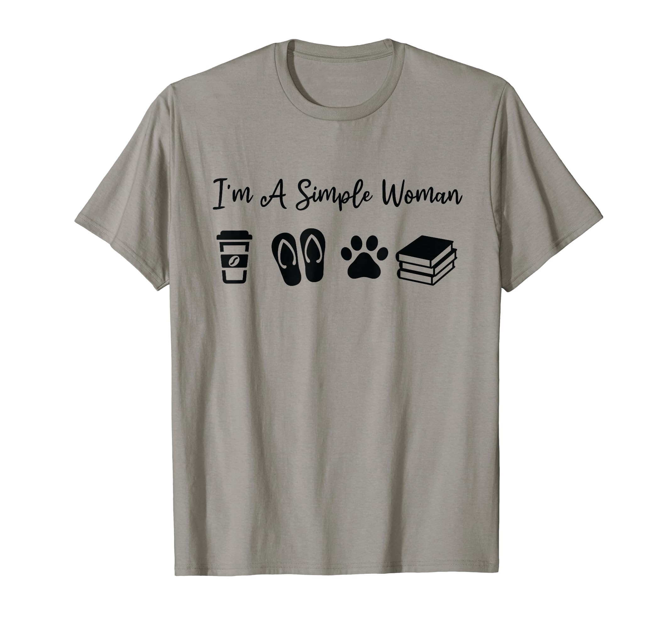 Im Simple Coffee Slippers Animals Books T-Shirt - Unique Graphic Unisex - T-Shirt, Sweatshirt, Hoodie