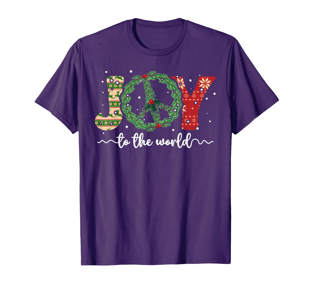 Joy To World Peace Sign 70S 80S Hippie T-Shirt - Unique Graphic for Adults - T-Shirt, Sweatshirt, Hoodie