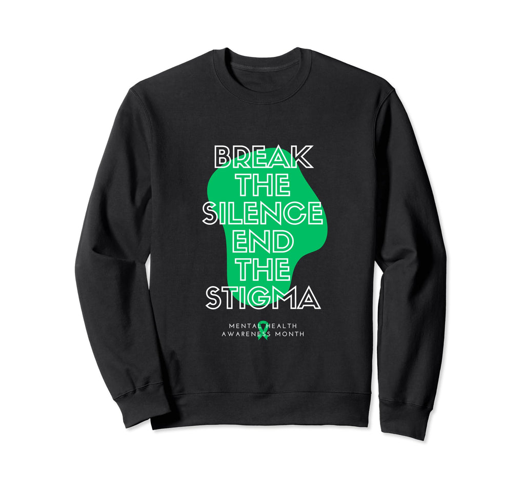 Supporting Mental Health Awareness Sweatshirt - Unique Graphic Men Women - T-Shirt, Sweatshirt, Hoodie