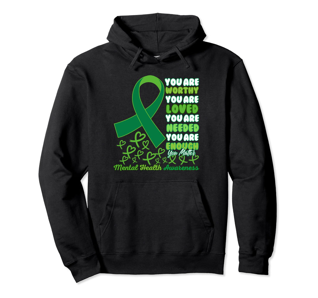 Motivational Support Warrior Mental Hoodie - Custom Art Print for Adults - T-Shirt, Sweatshirt, Hoodie