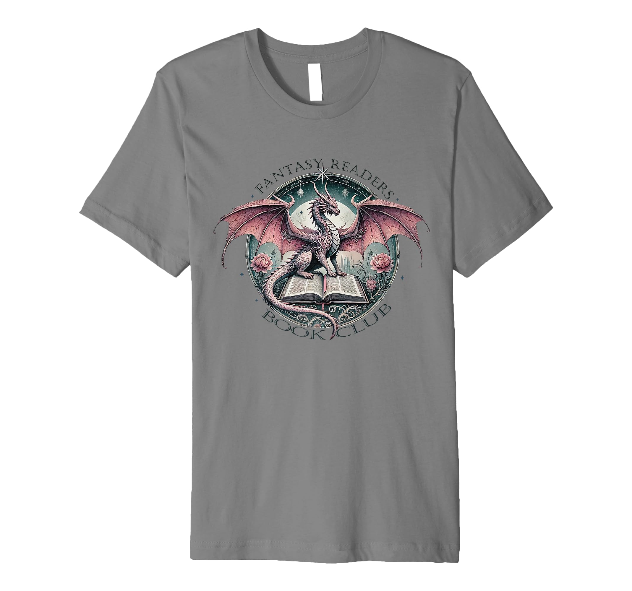 Dragons And Books Fantasy Romance T-Shirt - Fun Novelty Design Men Women - T-Shirt, Sweatshirt, Hoodie