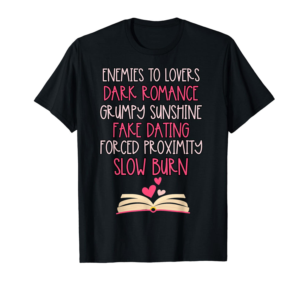 Bibliophile Romance Book Genre T-Shirt - Minimalist Print Men Women - T-Shirt, Sweatshirt, Hoodie