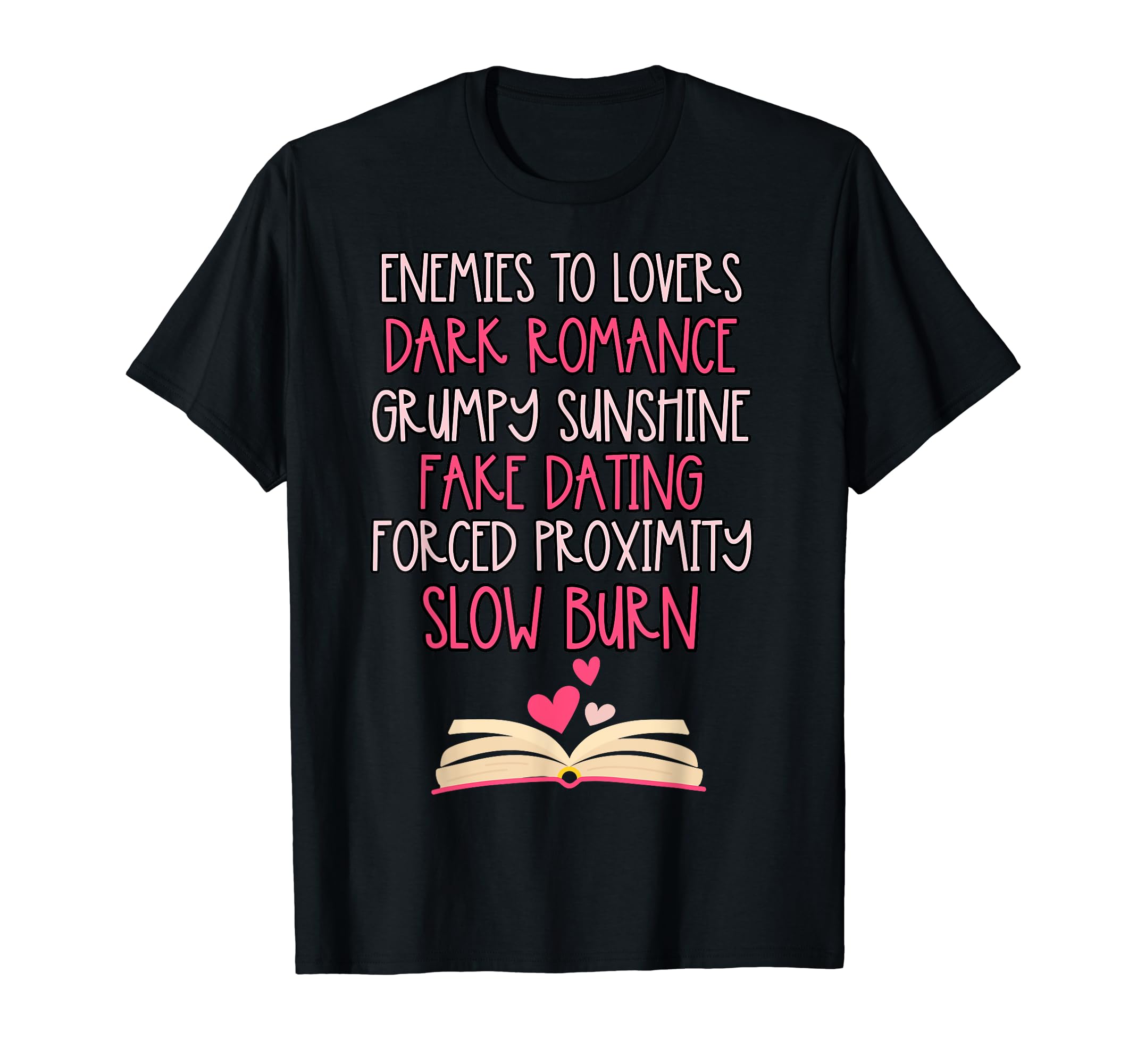 Bibliophile Romance Book Genre T-Shirt - Minimalist Print Men Women - T-Shirt, Sweatshirt, Hoodie