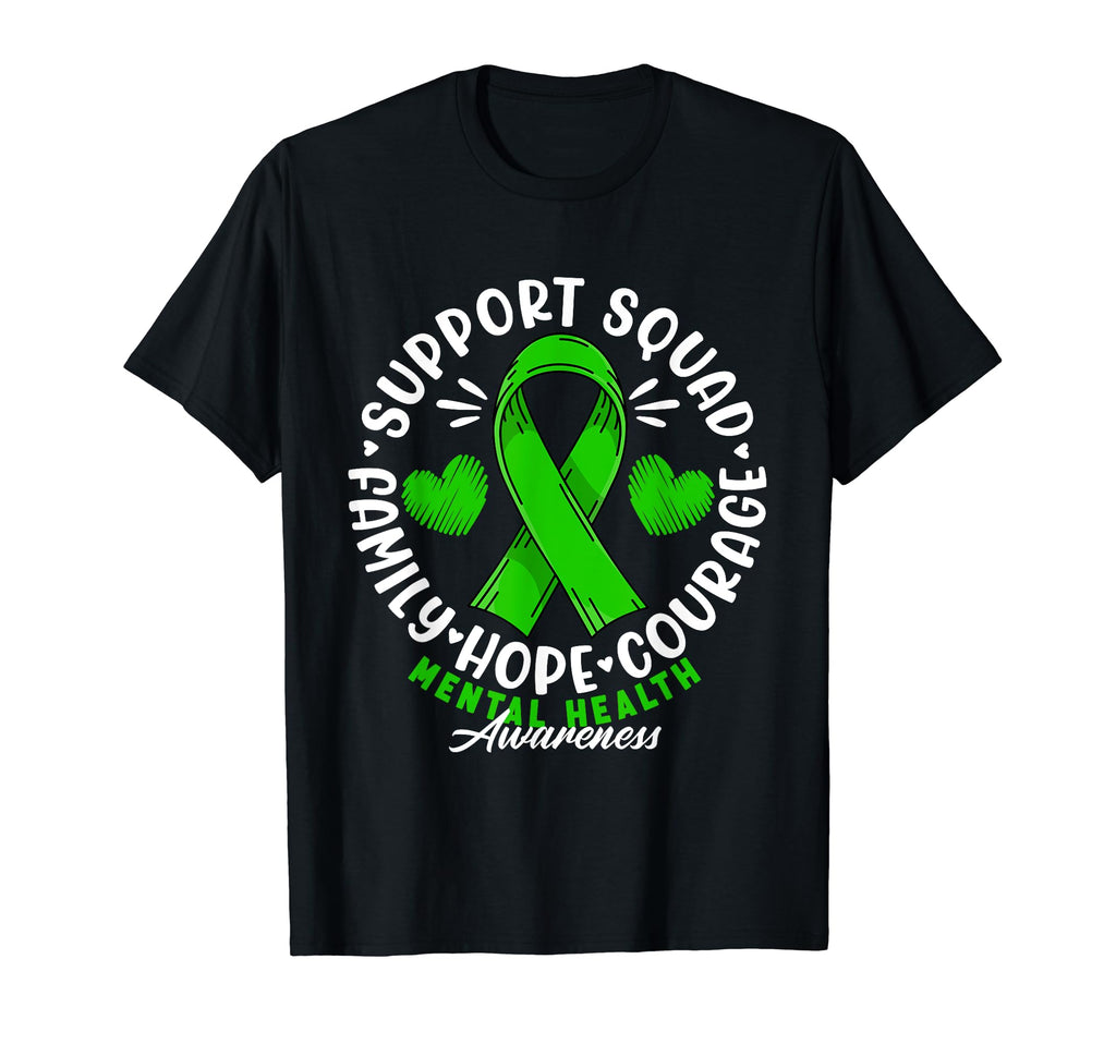 Support Awareness Squad I Depression T-Shirt - Minimalist Print Unisex - T-Shirt, Sweatshirt, Hoodie