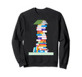 Book Reading Mouse Camping Sweatshirt - Casual Everyday Wear for Adults - T-Shirt, Sweatshirt, Hoodie