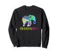 Choose Joy Boho Elephant Mandala Sweatshirt - Streetwear Style Unisex - T-Shirt, Sweatshirt, Hoodie