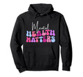 Mental Health Matters Groovy Human Brain Hoodie - Graphic Print Men Women - T-Shirt, Sweatshirt, Hoodie