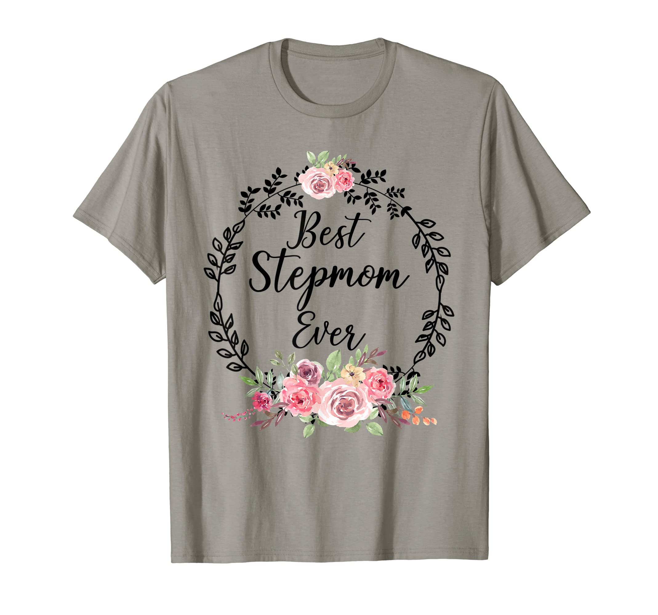 Best Stepmom Ever Floral Decoration Step T-Shirt - Unique Graphic Unisex - T-Shirt, Sweatshirt, Hoodie