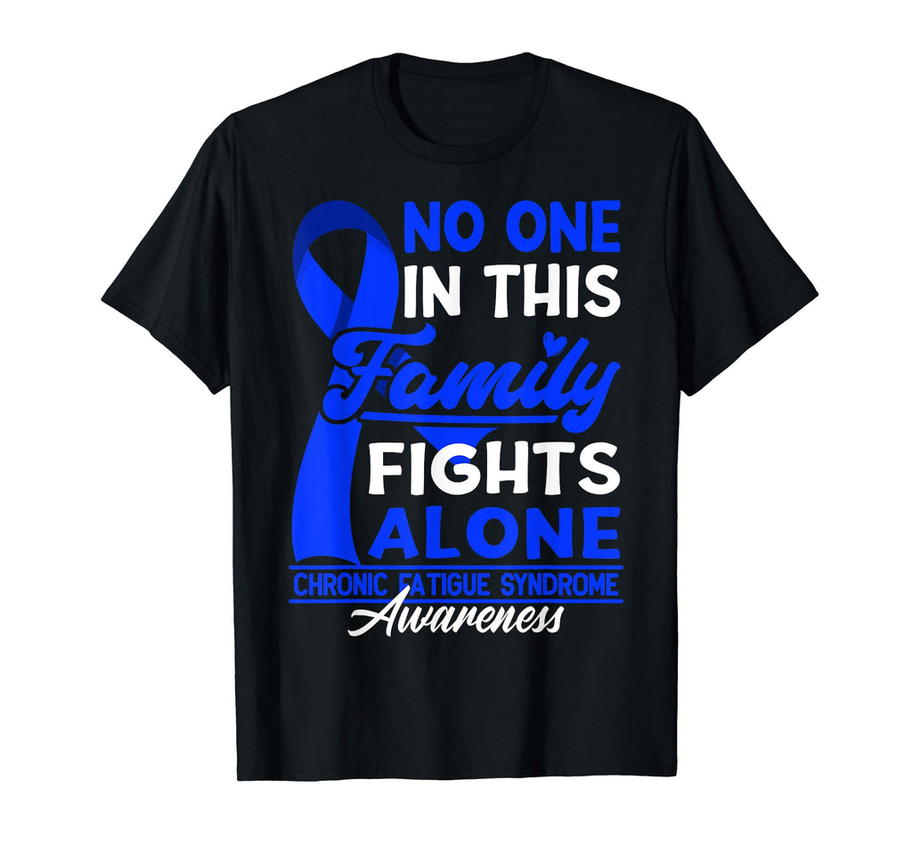 No One This Family Fights Alone T-Shirt - Minimalist Print for Adults - T-Shirt, Sweatshirt, Hoodie
