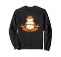 Meditation Frog Toad Yoga Pose Sweatshirt - Streetwear Style Unisex - T-Shirt, Sweatshirt, Hoodie