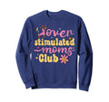 Groovy Overstimulated Moms Club Sweatshirt - Custom Art Print Men Women - T-Shirt, Sweatshirt, Hoodie