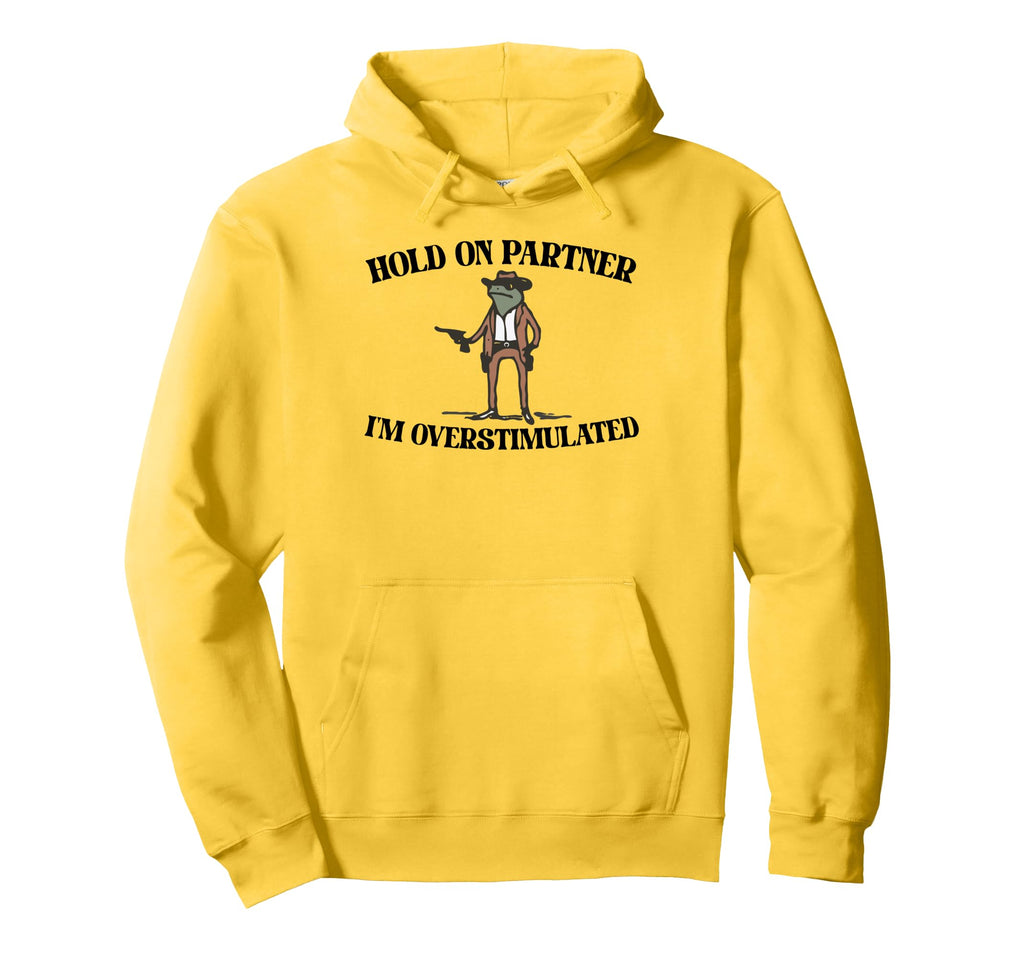 Cowboy Frog Gifts Hold Partner Im Hoodie - Custom Art Print Men Women - T-Shirt, Sweatshirt, Hoodie