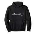 Dragons I Live Books And Dragons Heartbeat Hoodie - Novelty Apparel Unisex - T-Shirt, Sweatshirt, Hoodie