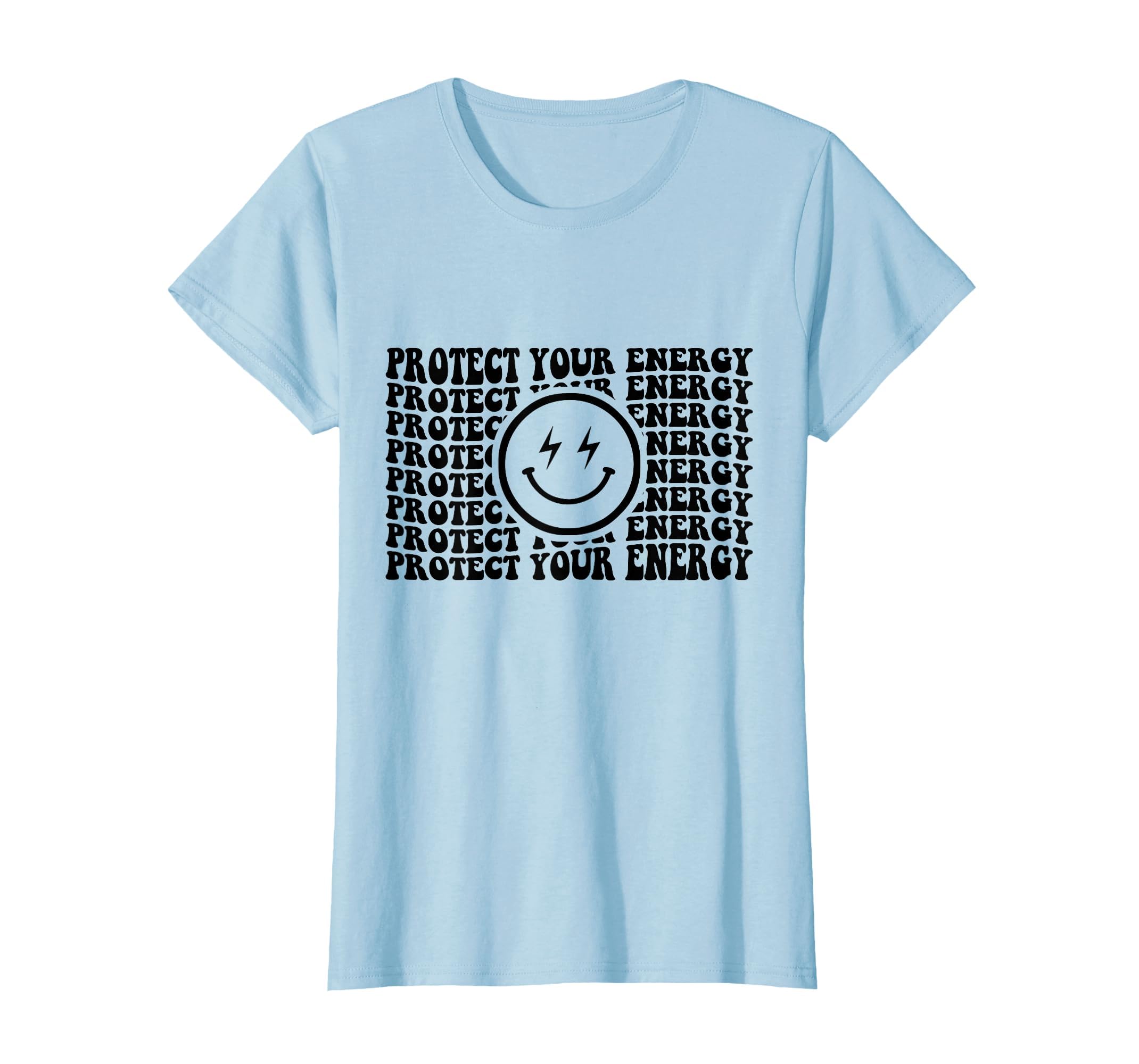 Protect Your Energy Groovy Happy Face T-Shirt - Streetwear Style Unisex - T-Shirt, Sweatshirt, Hoodie