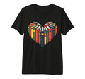 Book Lover Heart Shape Bookish Bookworm T-Shirt - Graphic Print for Adults - T-Shirt, Sweatshirt, Hoodie