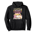 Cats Naps And Novels Book Lovers Hoodie - Aesthetic Graphic Men Women - T-Shirt, Sweatshirt, Hoodie