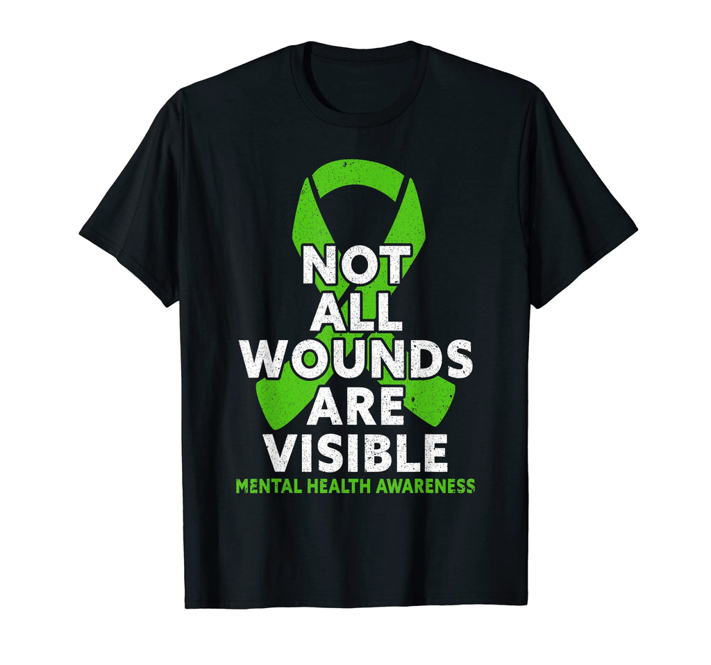 Not All Wounds Are Visible Mental T-Shirt - Trendy Graphic Men Women - T-Shirt, Sweatshirt, Hoodie
