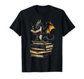 Book Dragon T-Shirt - Aesthetic Graphic Men Women - T-Shirt, Sweatshirt, Hoodie