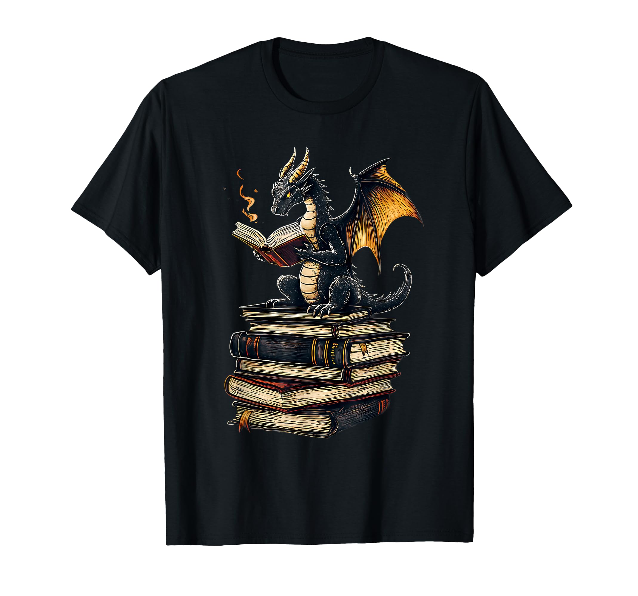 Book Dragon T-Shirt - Aesthetic Graphic Men Women - T-Shirt, Sweatshirt, Hoodie