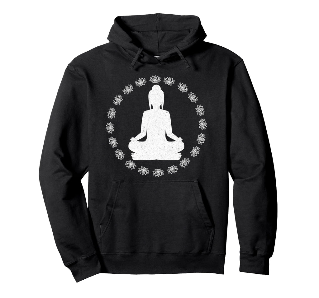 Yoga Spiritual Meditation Pose Hoodie - Casual Everyday Wear Men Women - T-Shirt, Sweatshirt, Hoodie