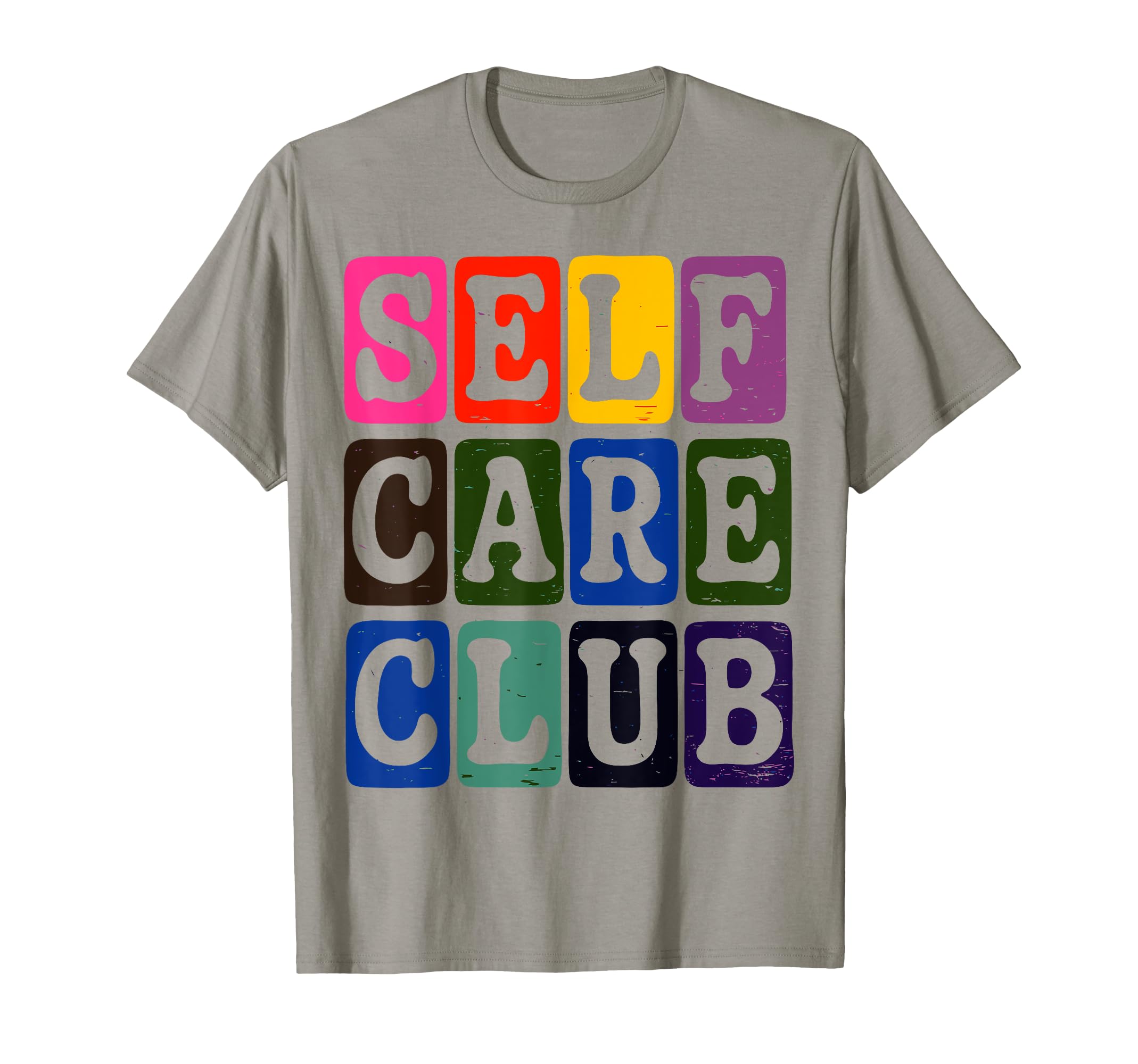 Self Care Club Self Love Mental T-Shirt - Fun Novelty Design for Adults - T-Shirt, Sweatshirt, Hoodie