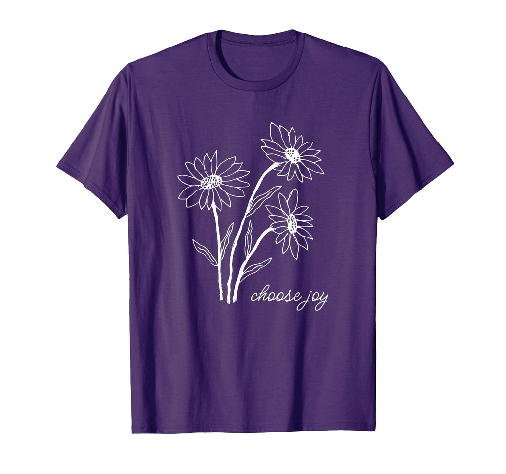 Camcdesigns Choose Joy Floral Flower T-Shirt - Streetwear Style for Adults - T-Shirt, Sweatshirt, Hoodie