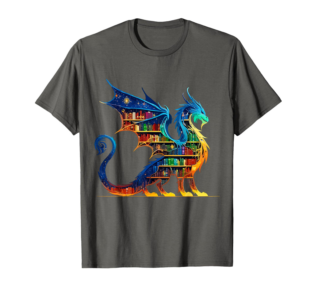 Book Dragon Reading Book Lover T-Shirt - Trendy Graphic for Adults - T-Shirt, Sweatshirt, Hoodie