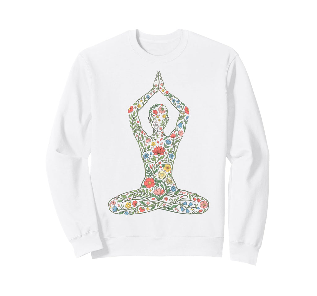 Yoga Meditation Lotus Pose Namaste Sweatshirt - Novelty Apparel Men Women - T-Shirt, Sweatshirt, Hoodie