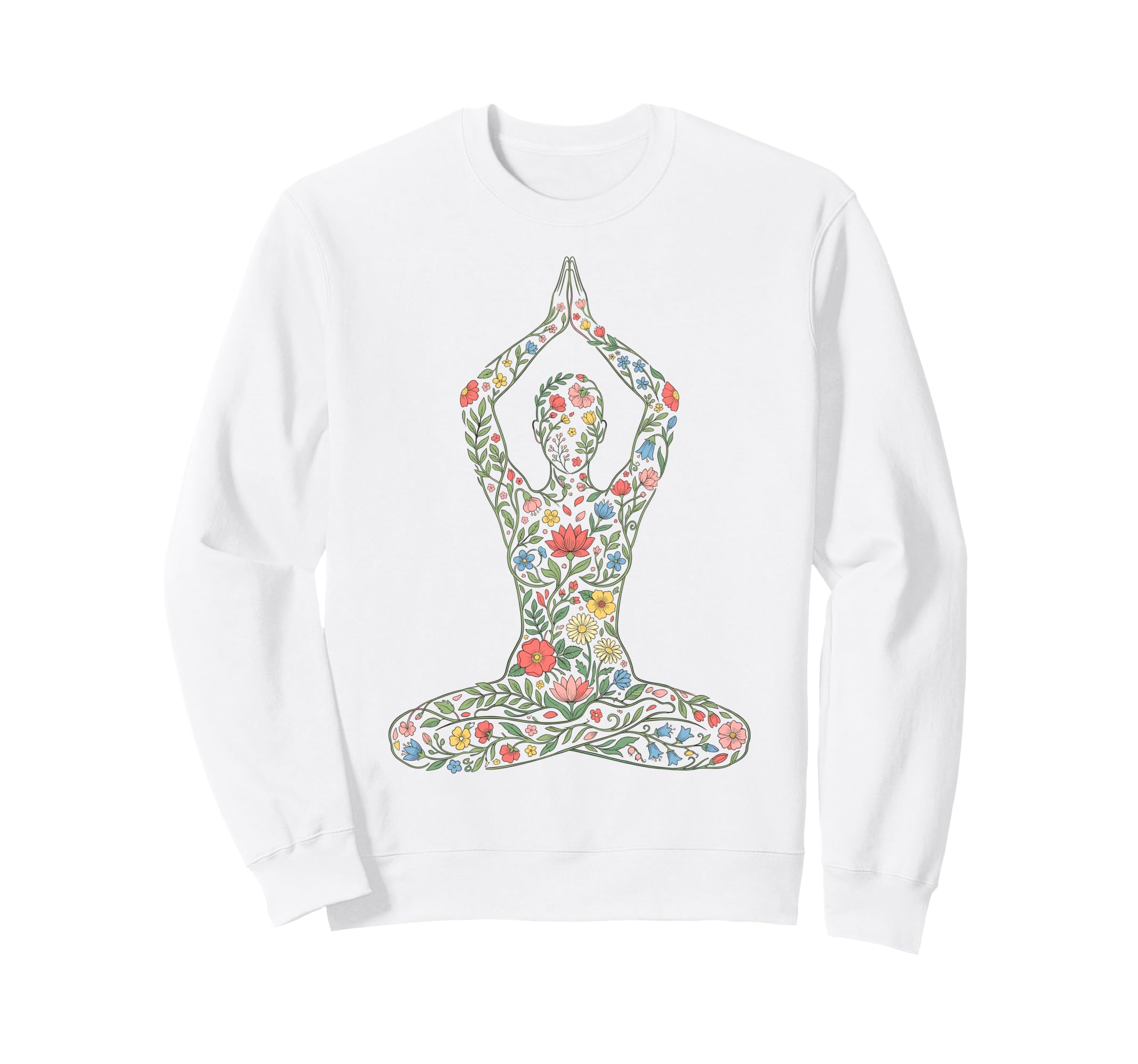 Yoga Meditation Lotus Pose Namaste Sweatshirt - Novelty Apparel Men Women - T-Shirt, Sweatshirt, Hoodie