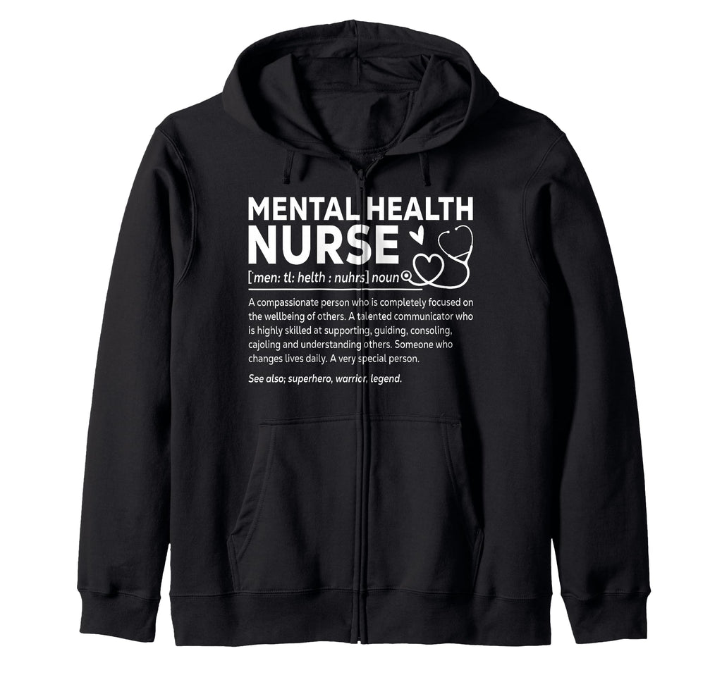 Mental Health Nurse Rn Lpn Medical Gift T-Shirt - Trendy Graphic Unisex - T-Shirt, Sweatshirt, Hoodie