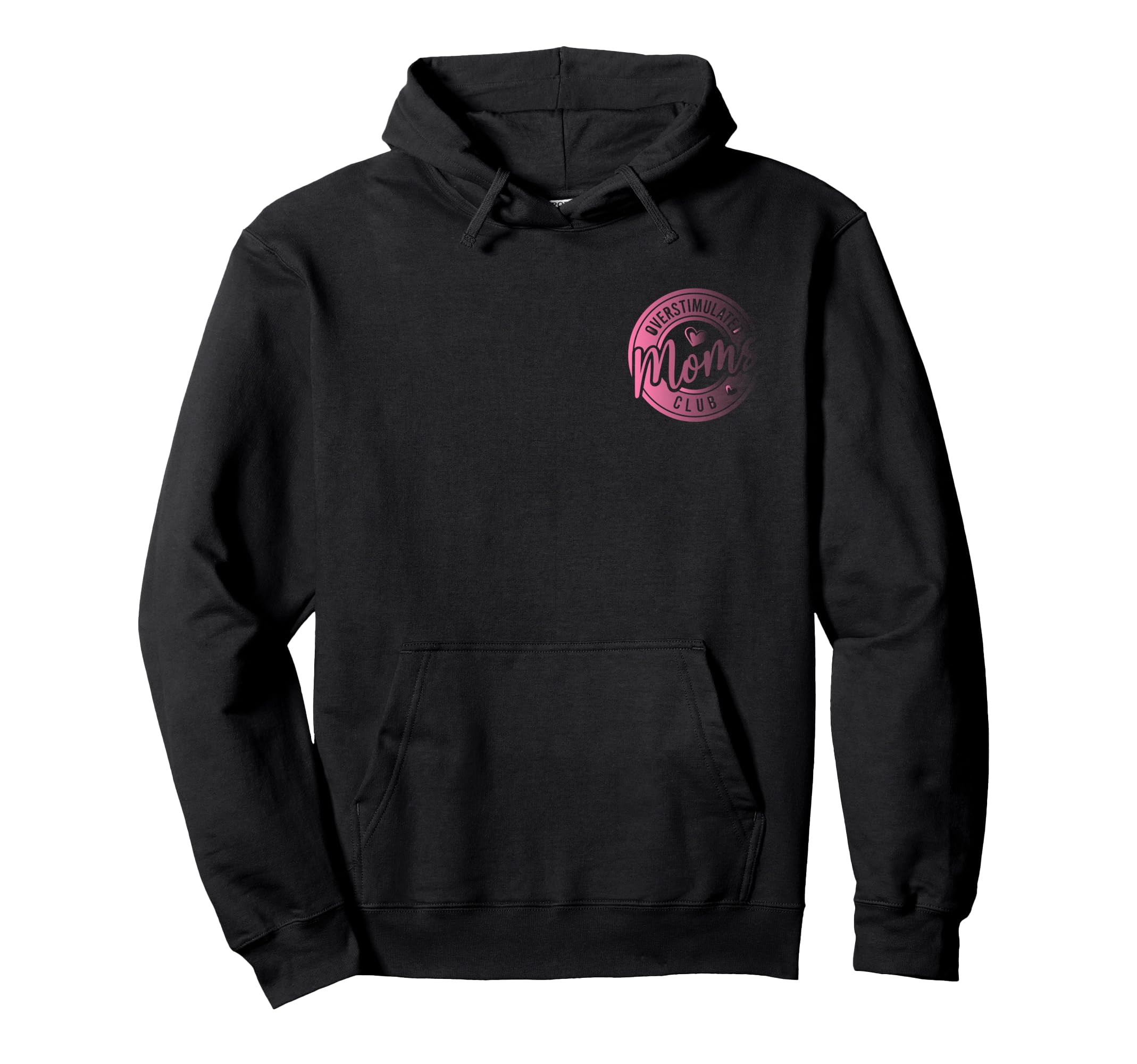 Overstimulated Moms Club Groovy Mama Hoodie - Novelty Apparel for Adults - T-Shirt, Sweatshirt, Hoodie