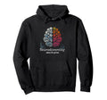 Colorful Rainbow Brain Hoodie - Aesthetic Graphic for Adults - T-Shirt, Sweatshirt, Hoodie