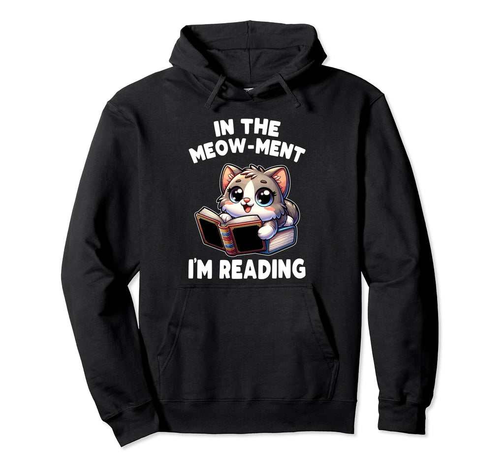 Reading Book Cat Library Reading Hoodie - Streetwear Style for Adults - T-Shirt, Sweatshirt, Hoodie