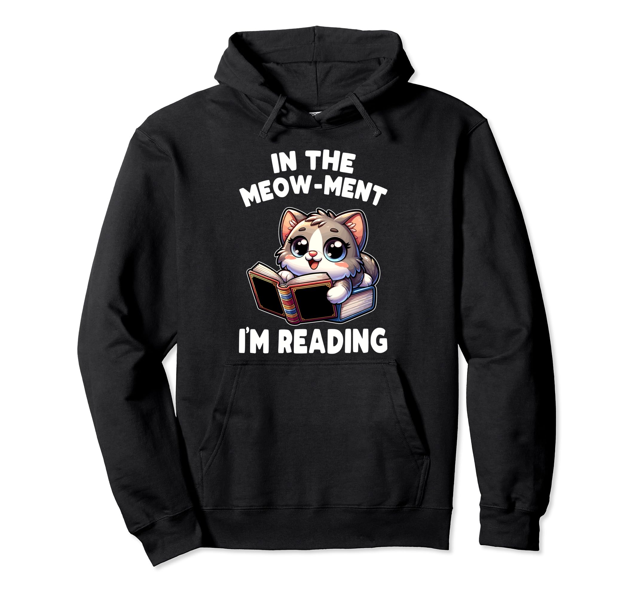 Reading Book Cat Library Reading Hoodie - Streetwear Style for Adults - T-Shirt, Sweatshirt, Hoodie