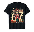 Six Seven Librarian Meme Book Nerd 67 T-Shirt - Novelty Apparel Men Women - T-Shirt, Sweatshirt, Hoodie