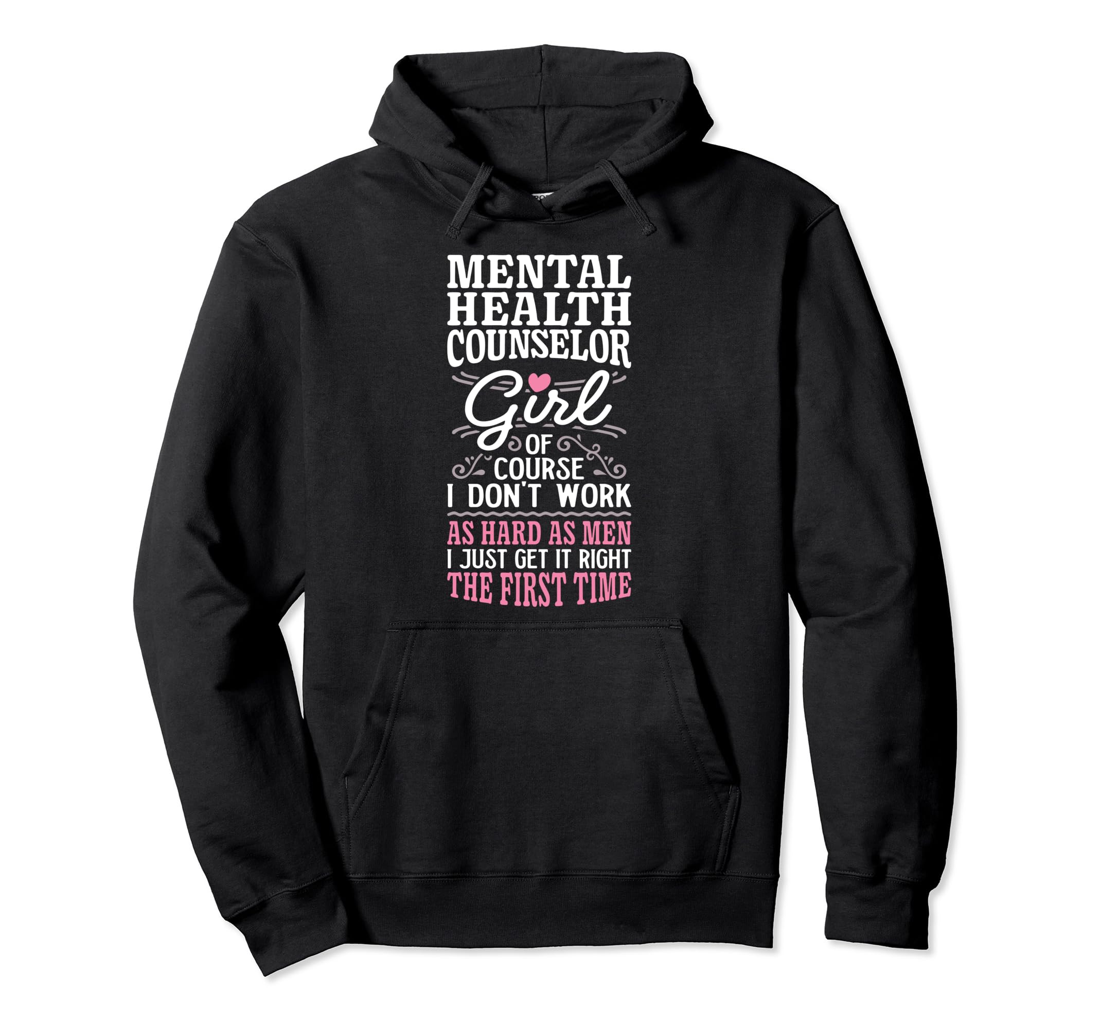 Dont Work As Hard As Mental Health Hoodie - Minimalist Print Unisex - T-Shirt, Sweatshirt, Hoodie