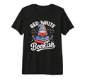 Red White Bookish Gnome Books Patriotic T-Shirt - Novelty Apparel Unisex - T-Shirt, Sweatshirt, Hoodie