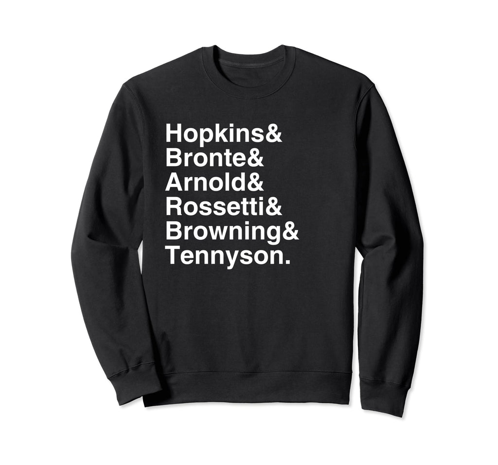 British Victorian Authors Sweatshirt - Fun Novelty Design for Adults - T-Shirt, Sweatshirt, Hoodie