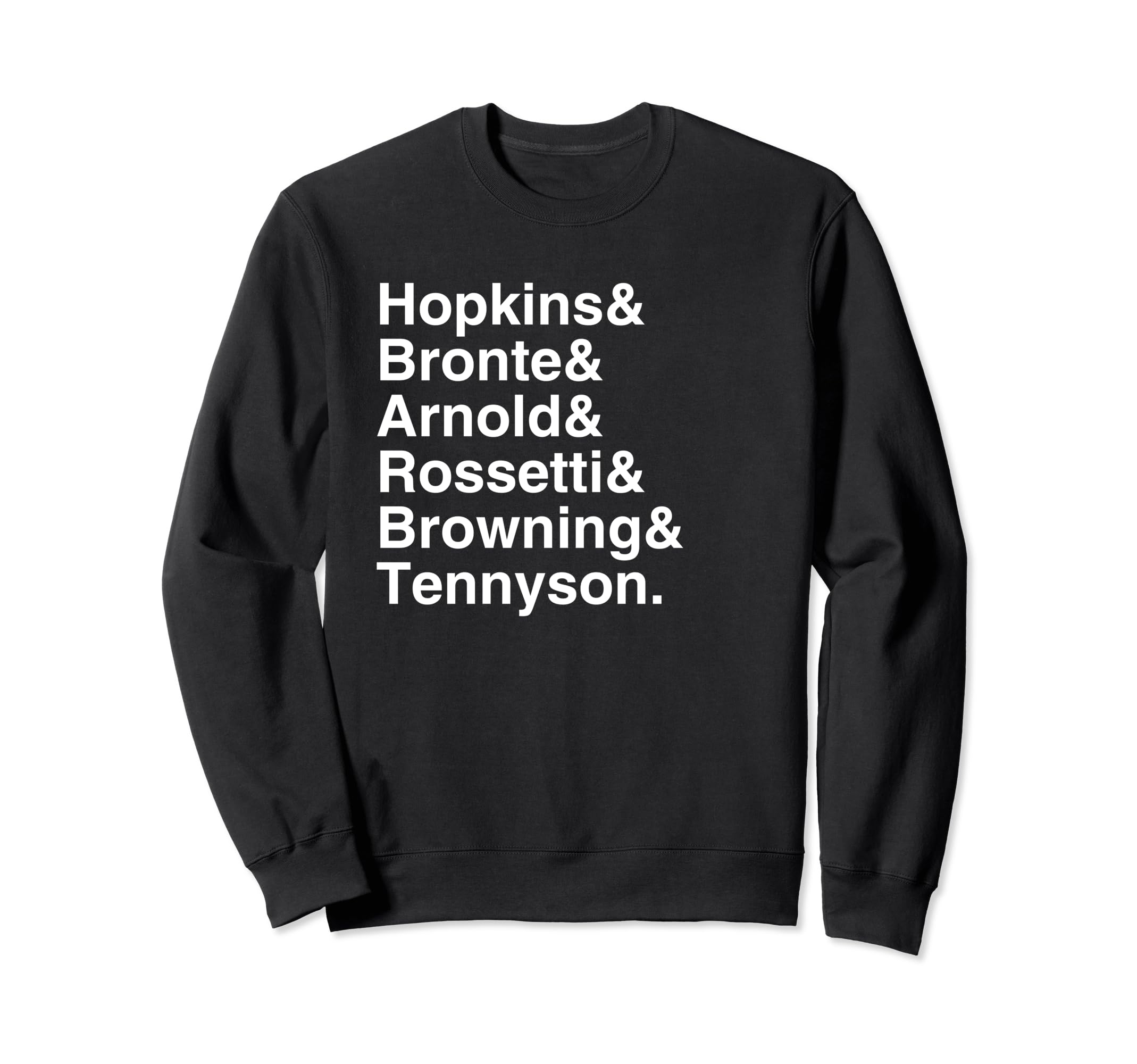 British Victorian Authors Sweatshirt - Fun Novelty Design for Adults - T-Shirt, Sweatshirt, Hoodie