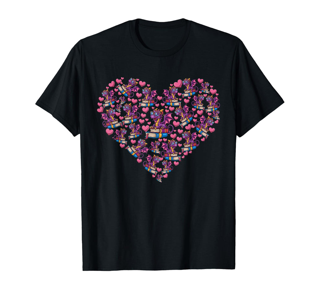 Reading Dragon Shirts Magical Book Lover T-Shirt - Graphic Print Unisex - T-Shirt, Sweatshirt, Hoodie