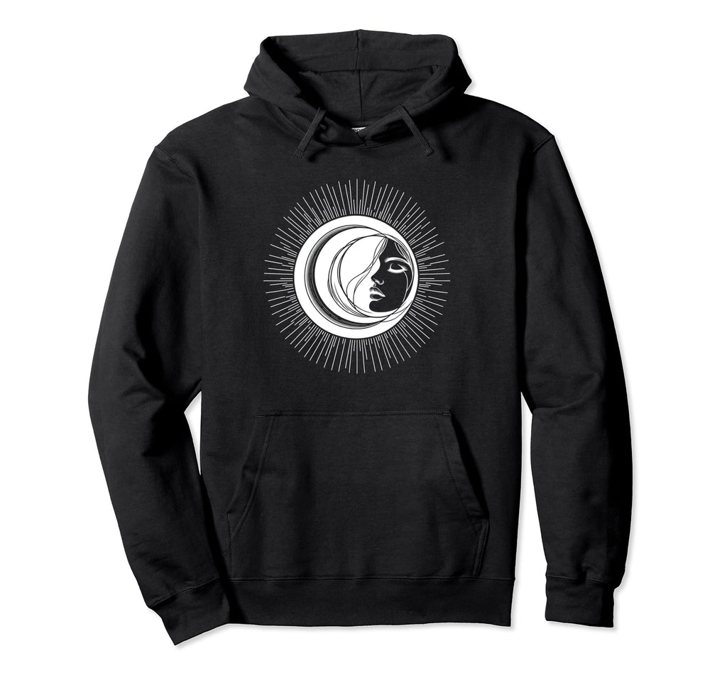 Astrology Sun Eclipse Moon Yoga Meditation Hoodie - Unique Graphic Unisex - T-Shirt, Sweatshirt, Hoodie