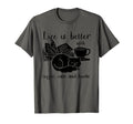 Life Is Better Coffee Cats And Books T-Shirt - Streetwear Style for Adults - T-Shirt, Sweatshirt, Hoodie