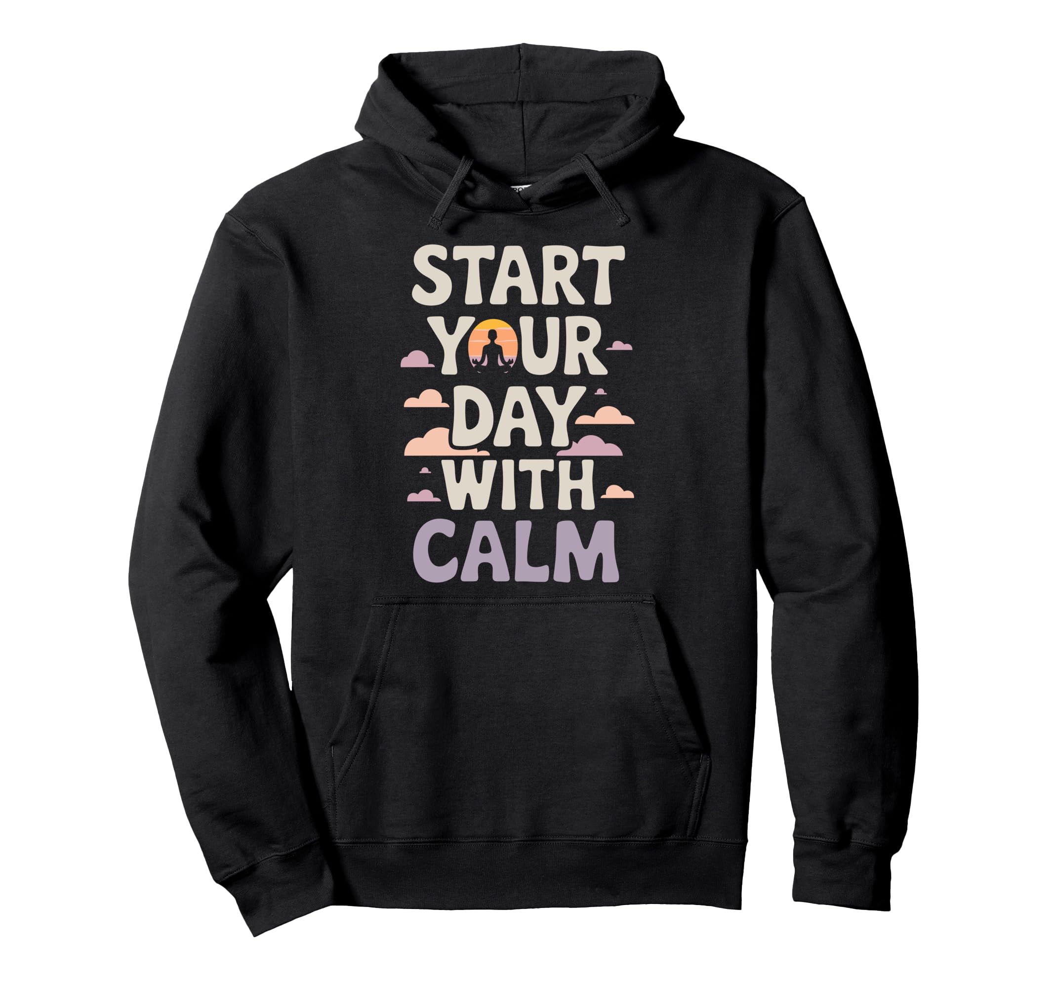 Morning Routine Peaceful Mornings Hoodie - Aesthetic Graphic Men Women - T-Shirt, Sweatshirt, Hoodie