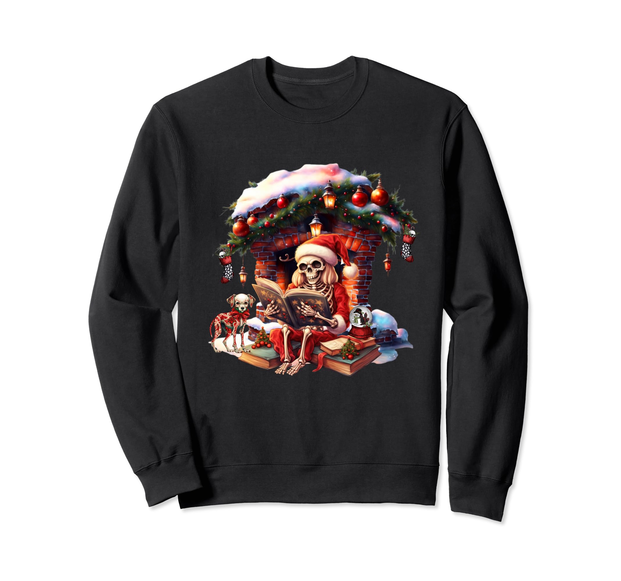 Fireside Tales Bibliophile Bones Sweatshirt - Fun Novelty Design Men Women - T-Shirt, Sweatshirt, Hoodie