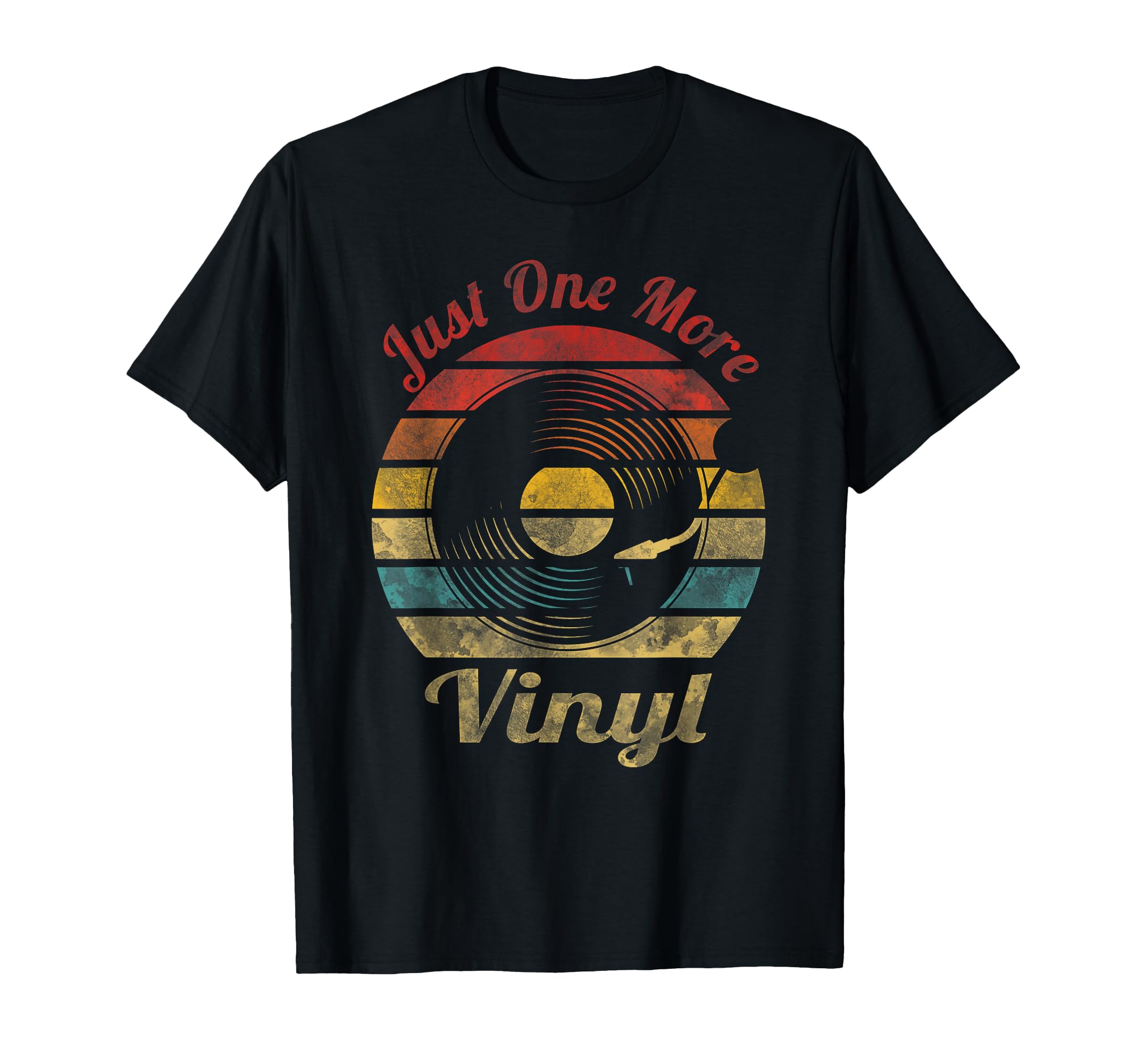 Just One More Vinyl Record Music T-Shirt - Minimalist Print Men Women - T-Shirt, Sweatshirt, Hoodie