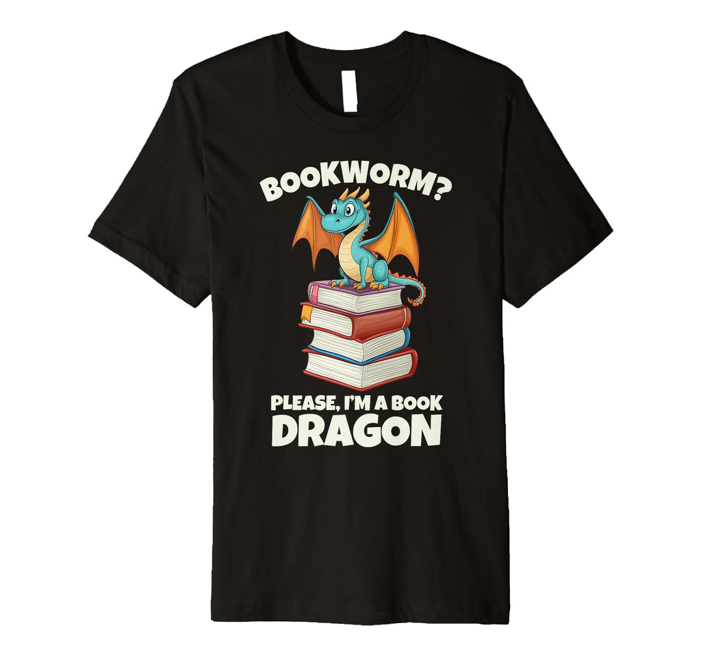 Book Dragon T-Shirt - Graphic Print Men Women - T-Shirt, Sweatshirt, Hoodie